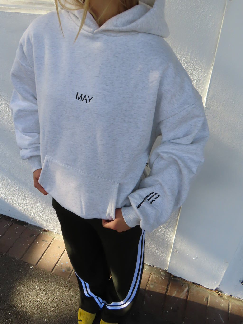 THE MAY SIGNATURE HOODIE - GREY