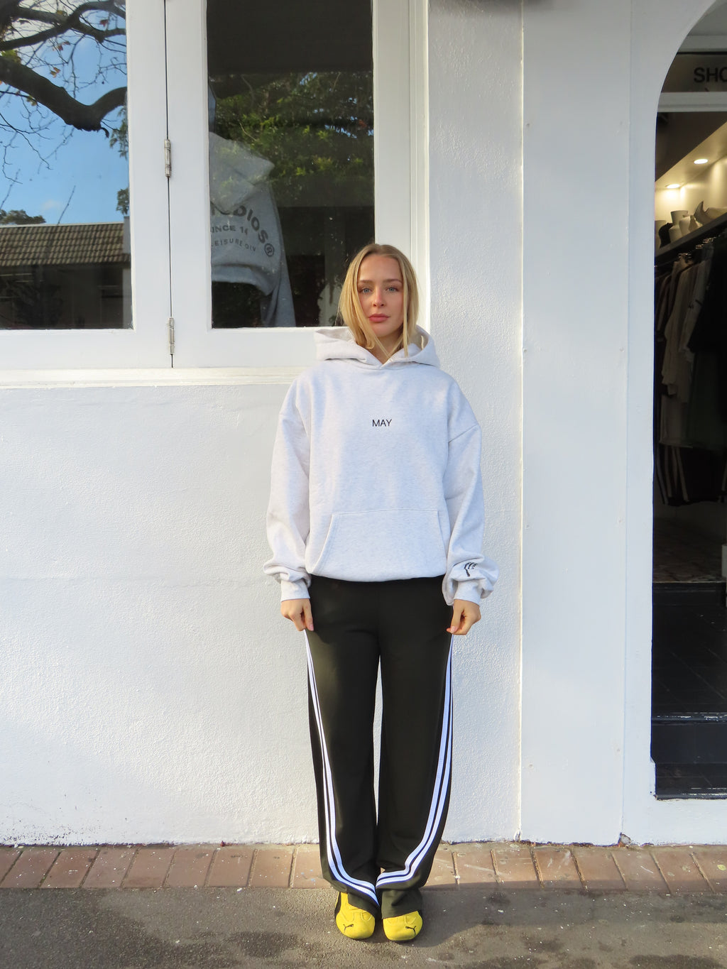 THE MAY SIGNATURE HOODIE - GREY