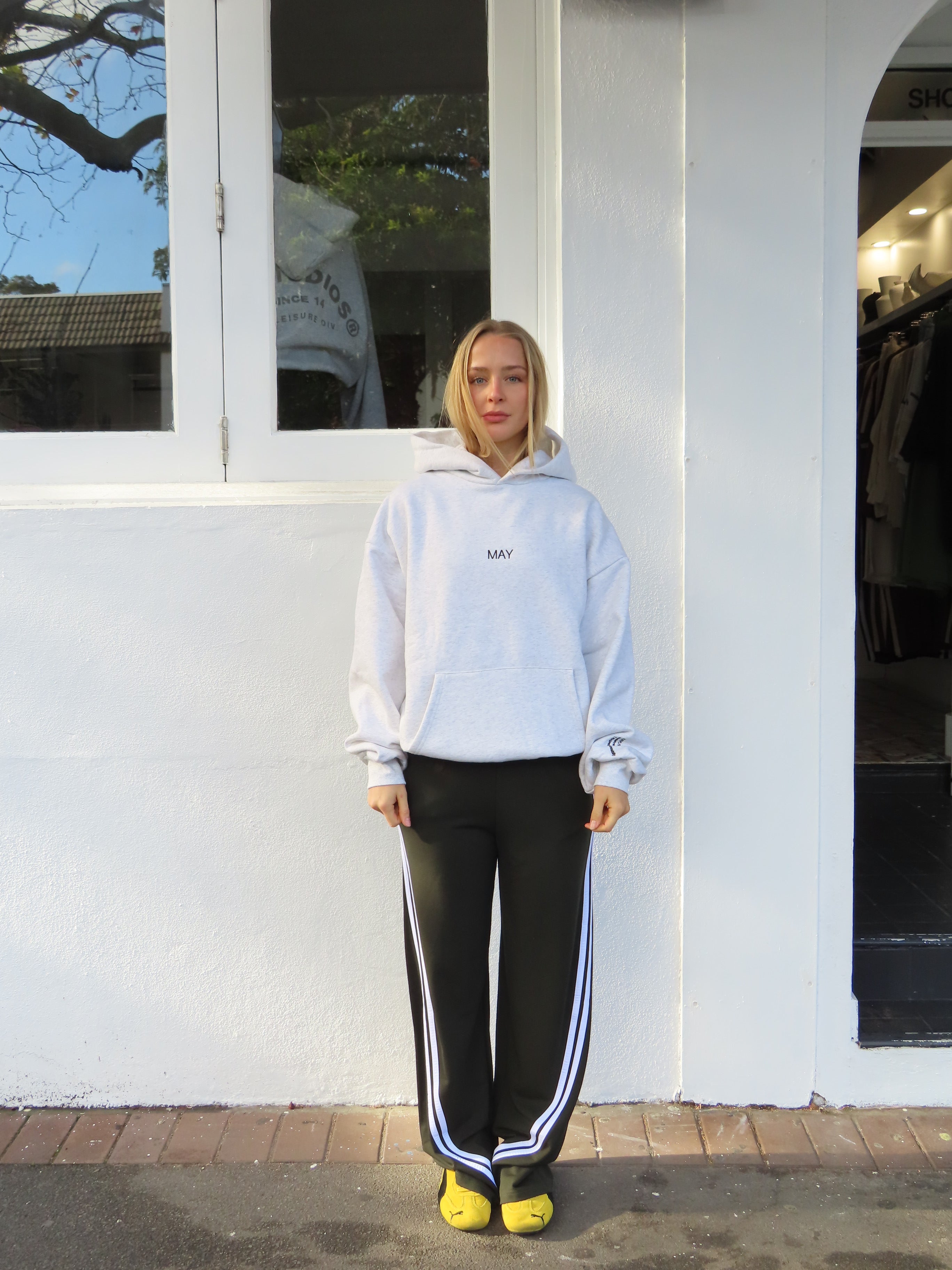 THE MAY SIGNATURE HOODIE - GREY