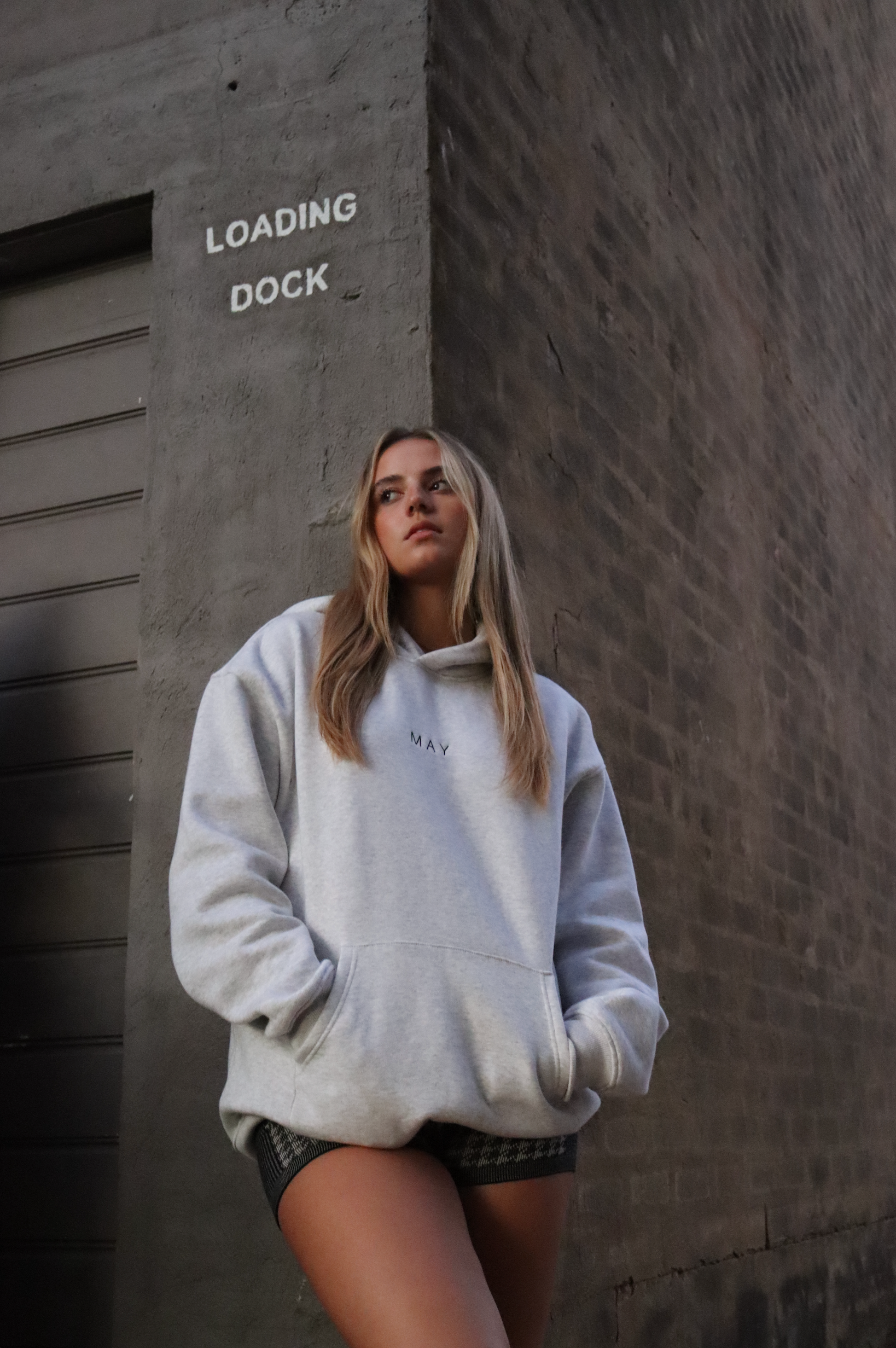 THE MAY SIGNATURE HOODIE - GREY