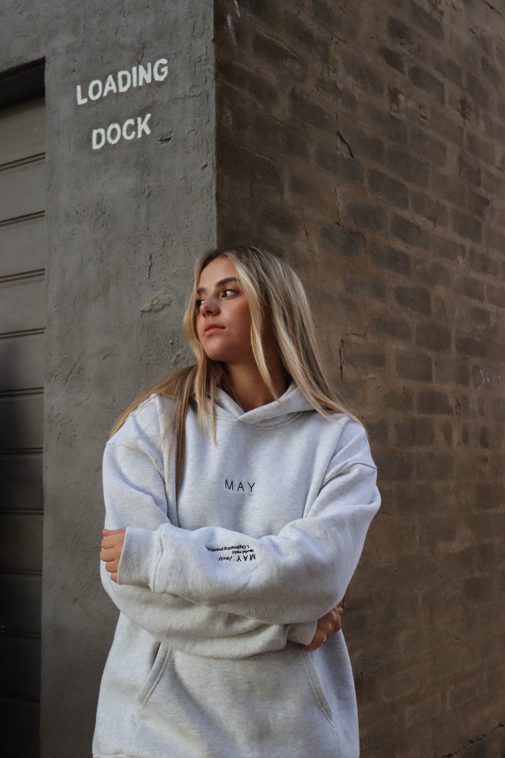 THE MAY SIGNATURE HOODIE - GREY