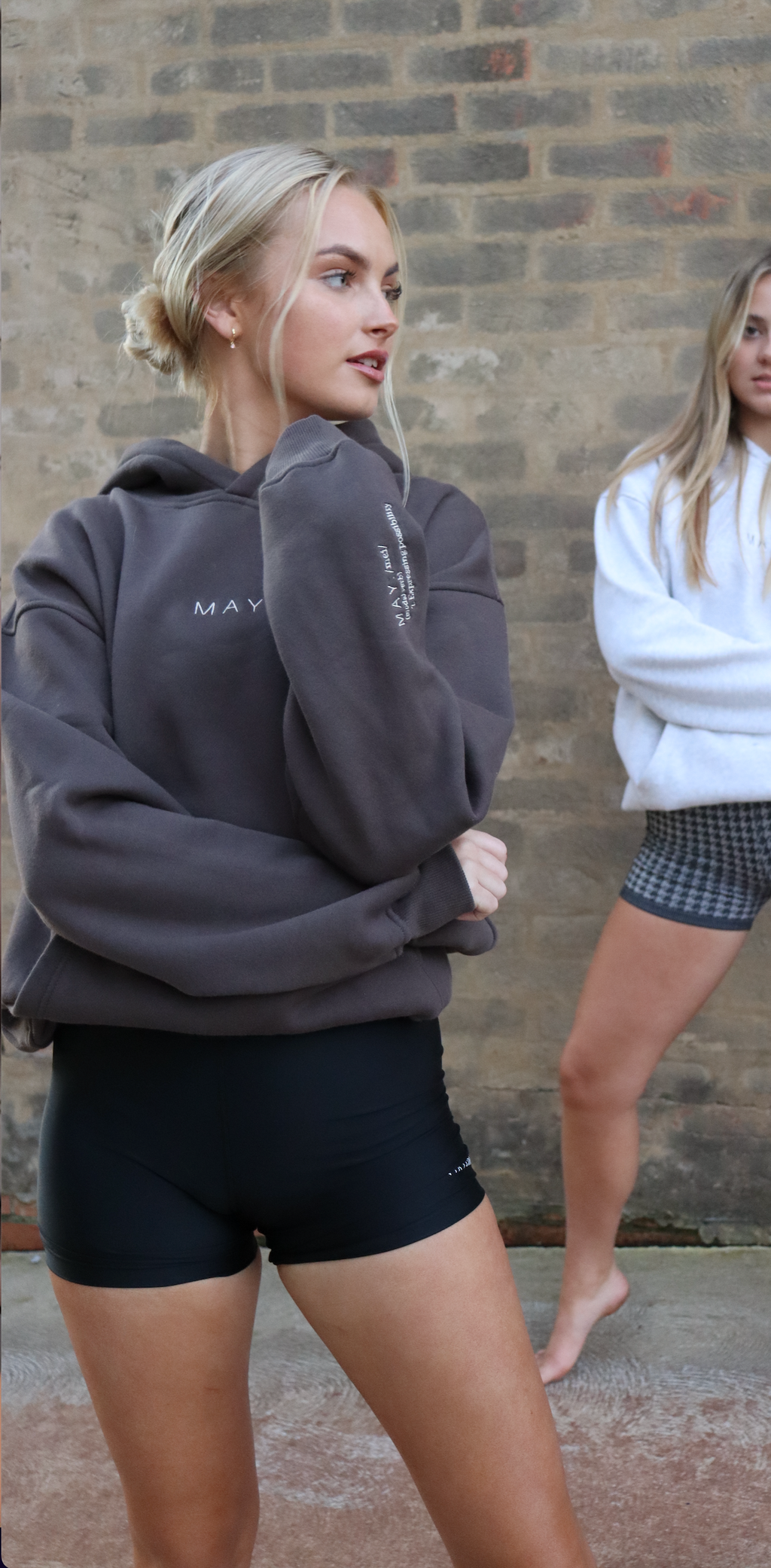THE MAY SIGNATURE HOODIE - CHARCOAL