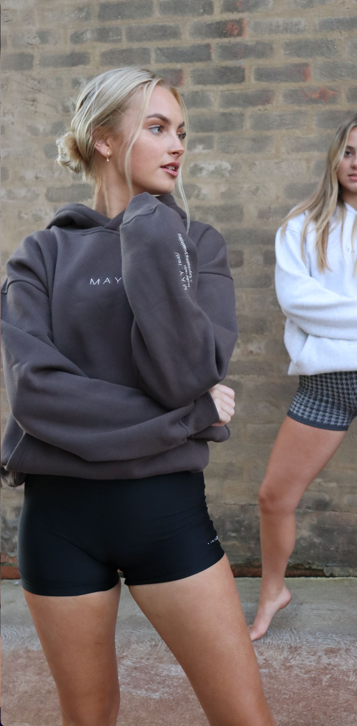 THE MAY SIGNATURE HOODIE - CHARCOAL